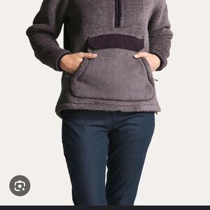 The North Face Gray Sherpa Fleece